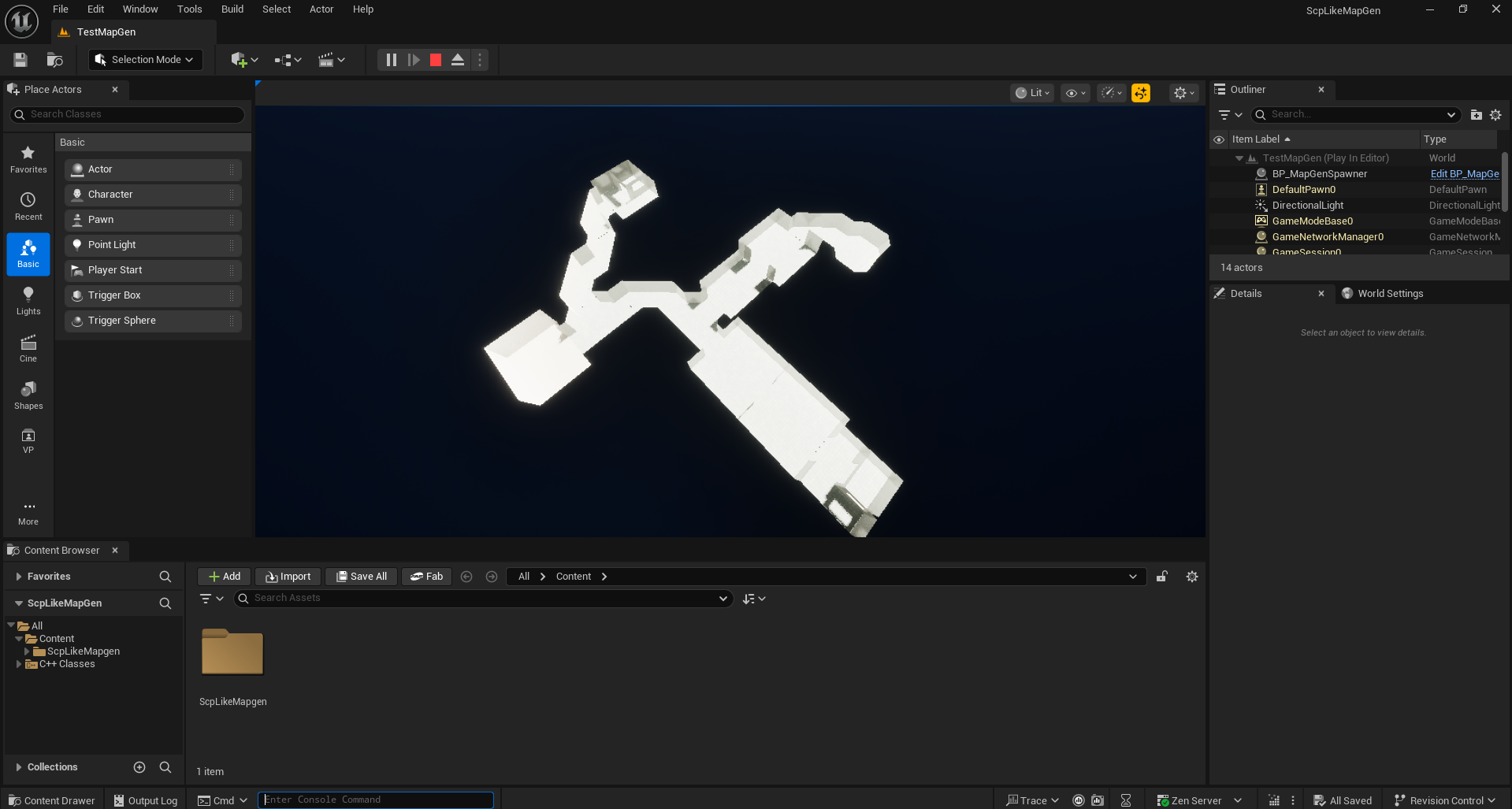 Map Generator in Unreal